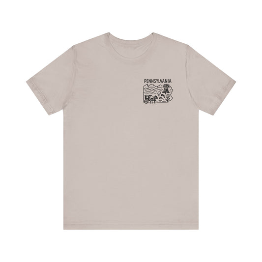 Keystone Lines – Pennsylvania Tee